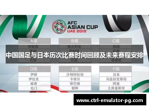 中国国足与日本历次比赛时间回顾及未来赛程安排